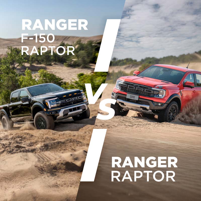 Ford Ranger Raptor vs Ford F-150 Raptor