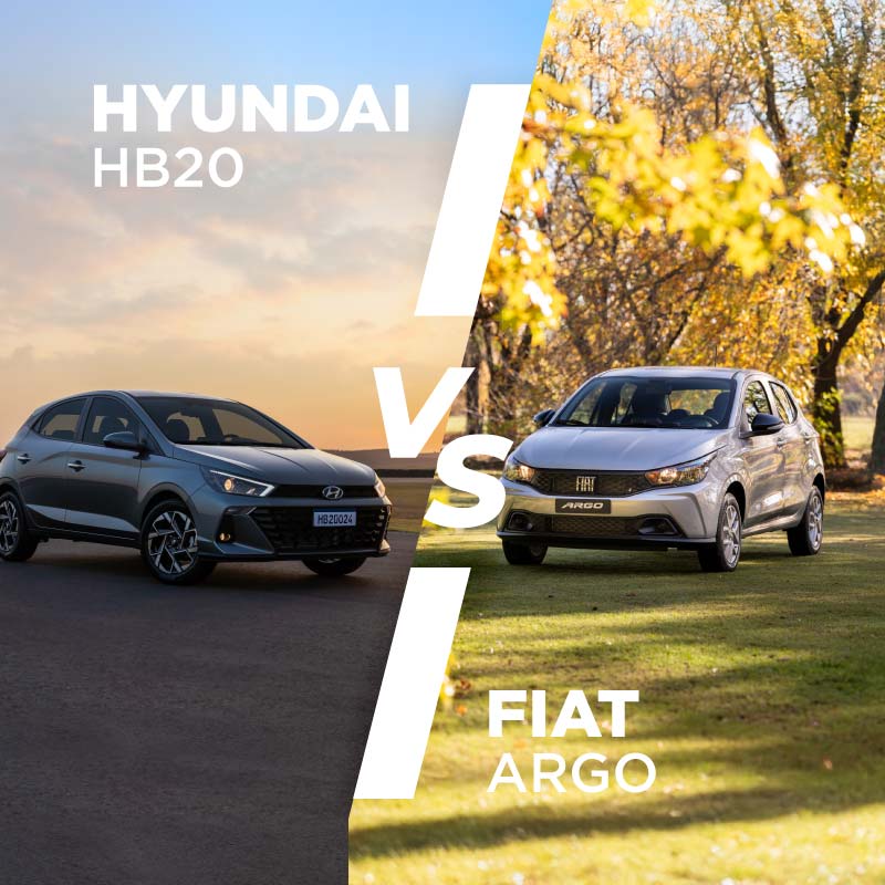 Hyundai HB20 vs Fiat Argo