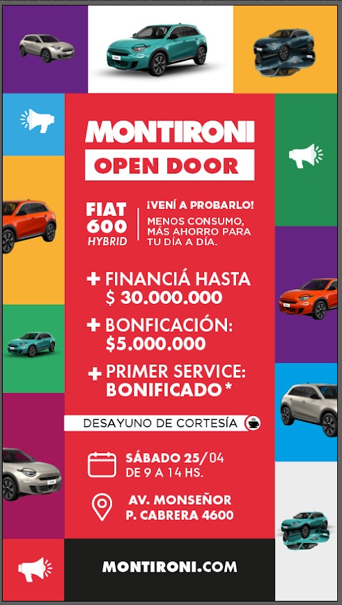 Open Door Fiat 600 Montironi
